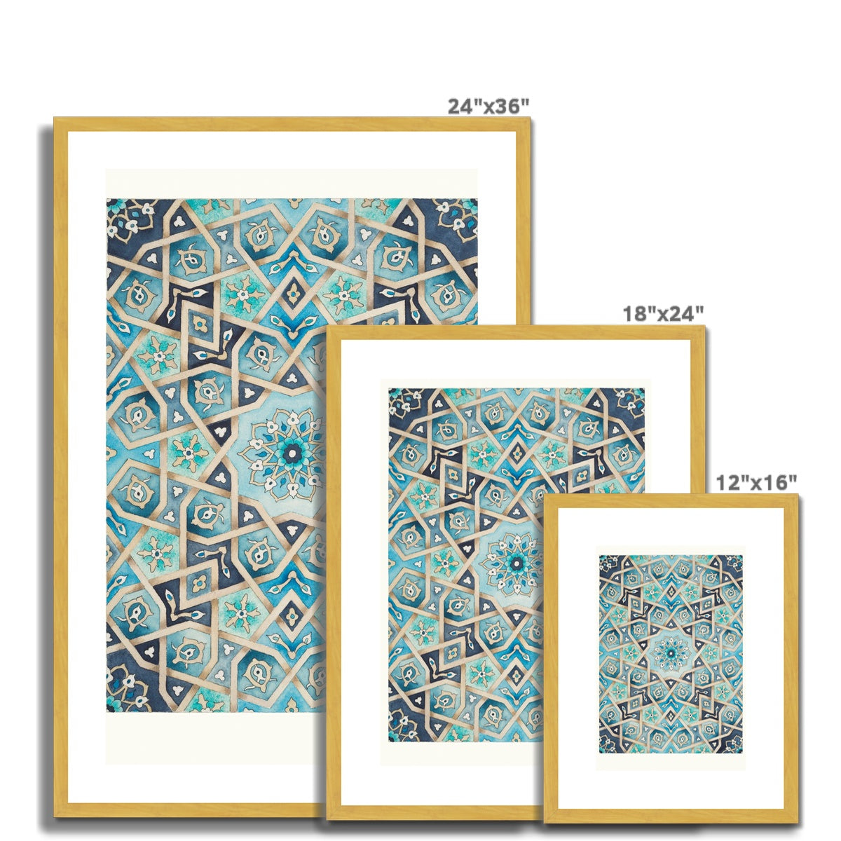 Baraka Blues | Margi Lake Antique Framed & Mounted Print