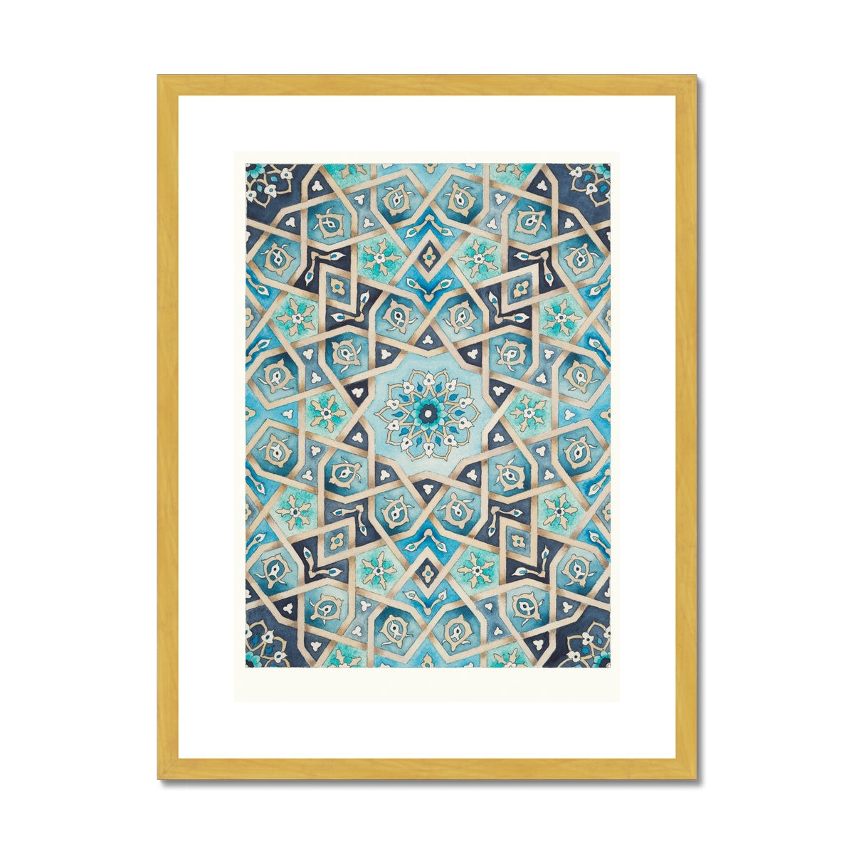 Baraka Blues | Margi Lake Antique Framed & Mounted Print