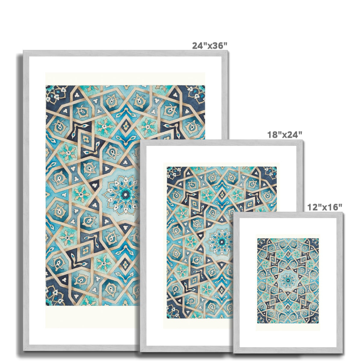 Baraka Blues | Margi Lake Antique Framed & Mounted Print