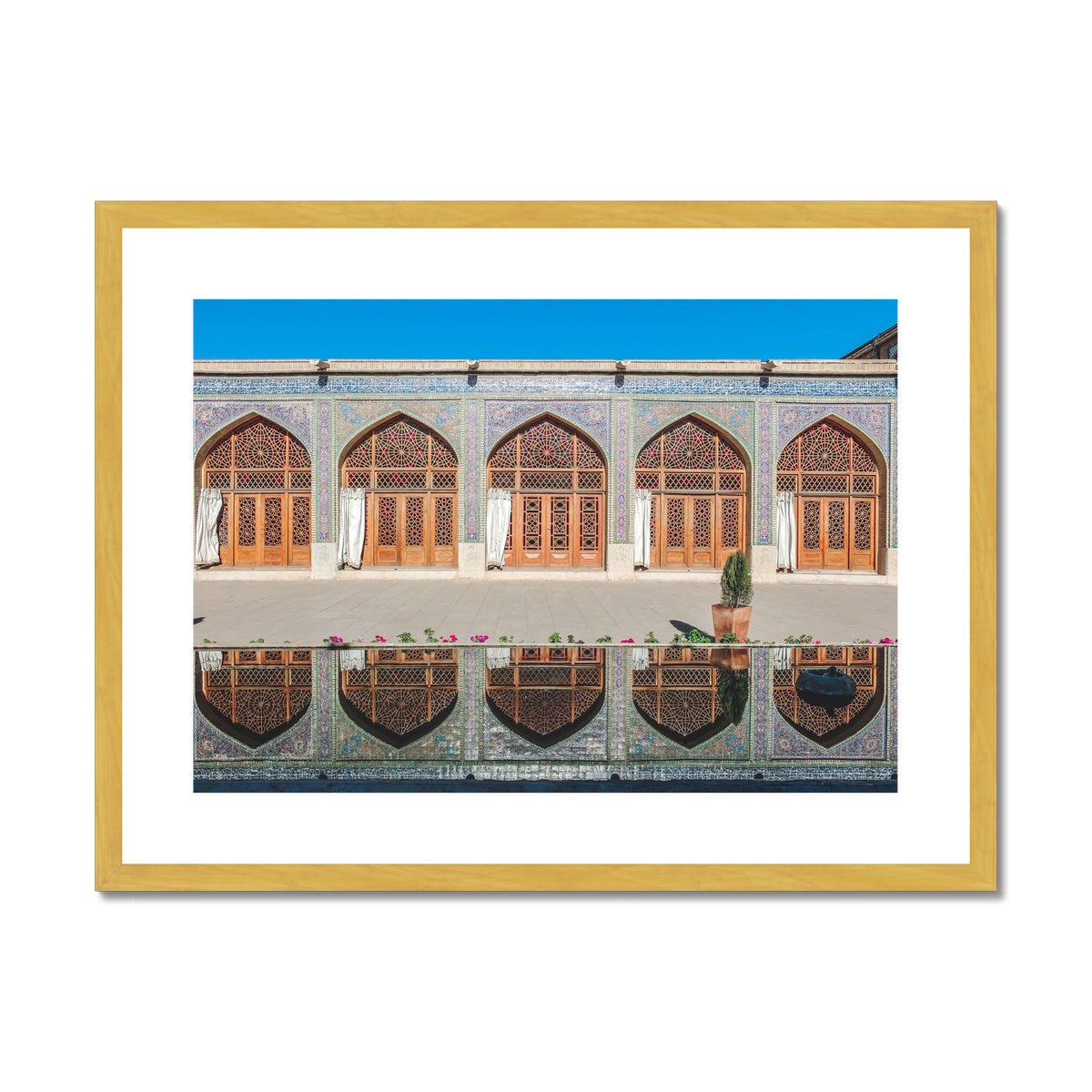 The Reflected Beauty | Abdelmalek Bensetti Antique Framed & Mounted Print