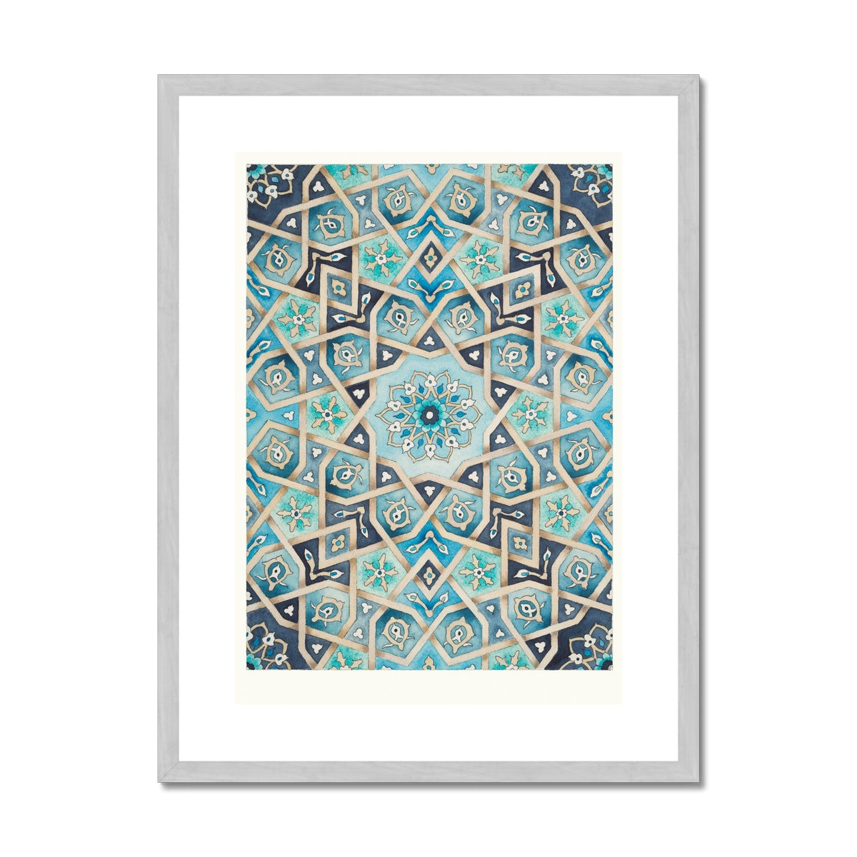 Baraka Blues | Margi Lake Antique Framed & Mounted Print