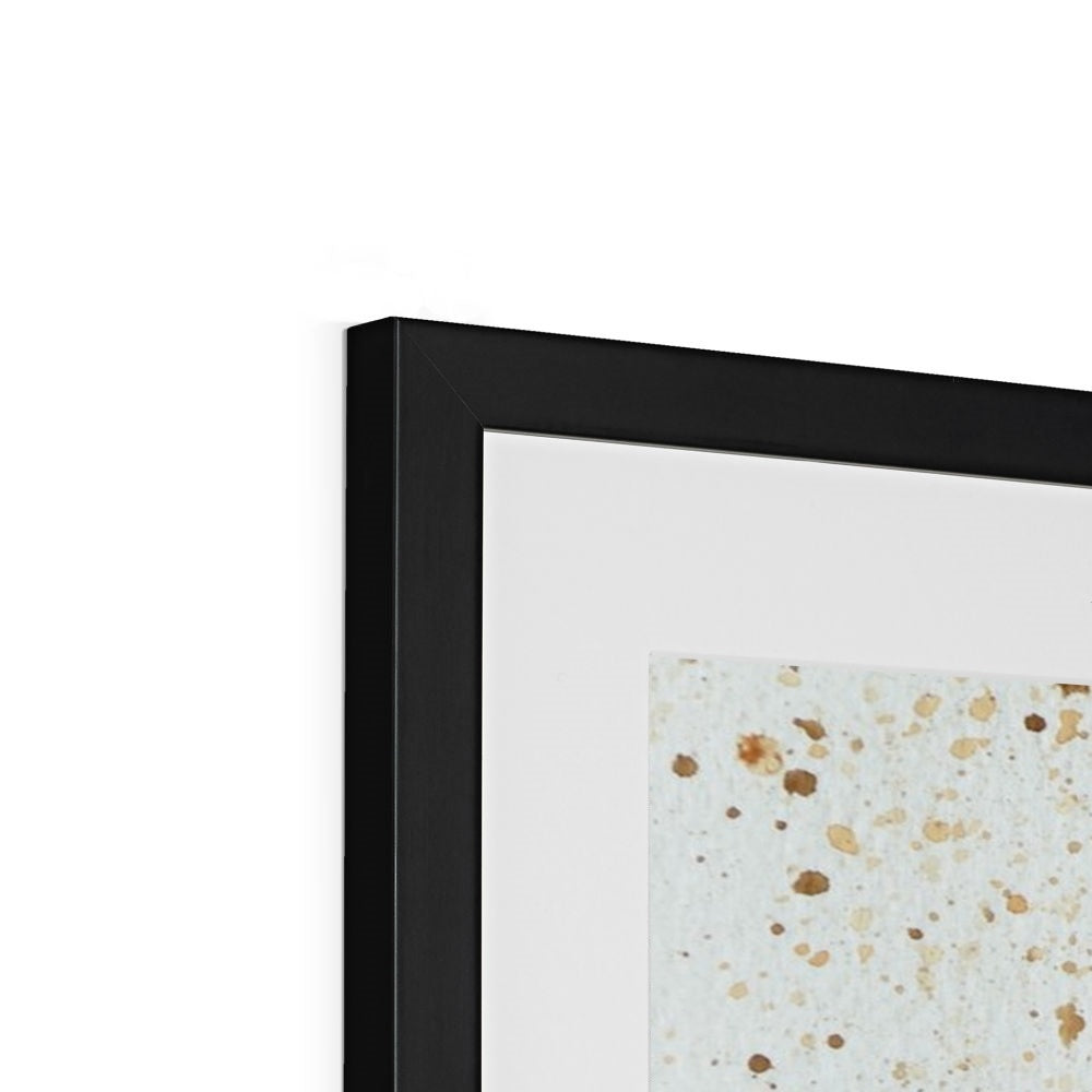 Black Hexagon Framed Print | Marido Coulon