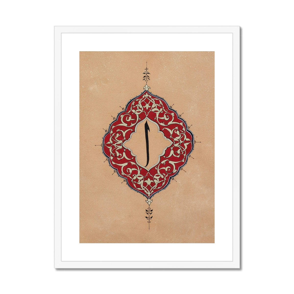 Alif | Rakhshinda Arshad Framed & Mounted Print