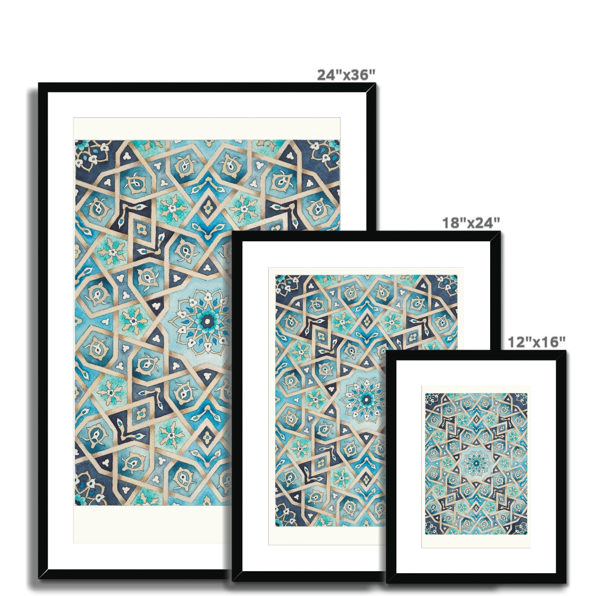 Baraka Blues Framed Print | Margi Lake