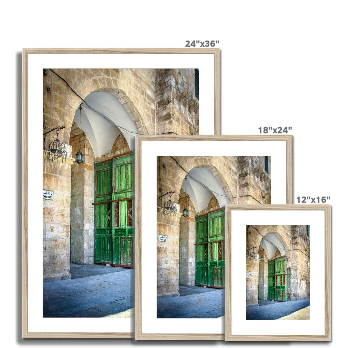Door in Jerusalem, Palestine Framed Print | Sara Russell