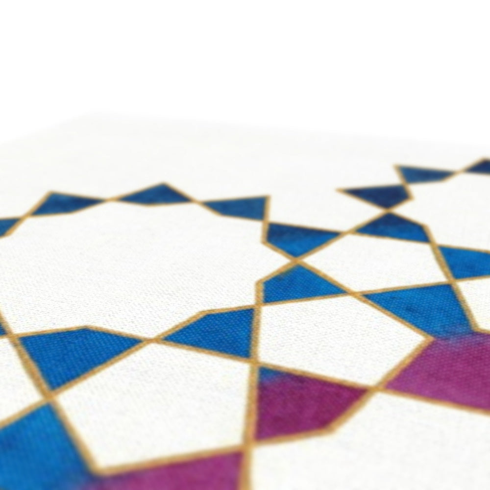 Tenfold from Blue to Red Canvas | Lieve Oudejans
