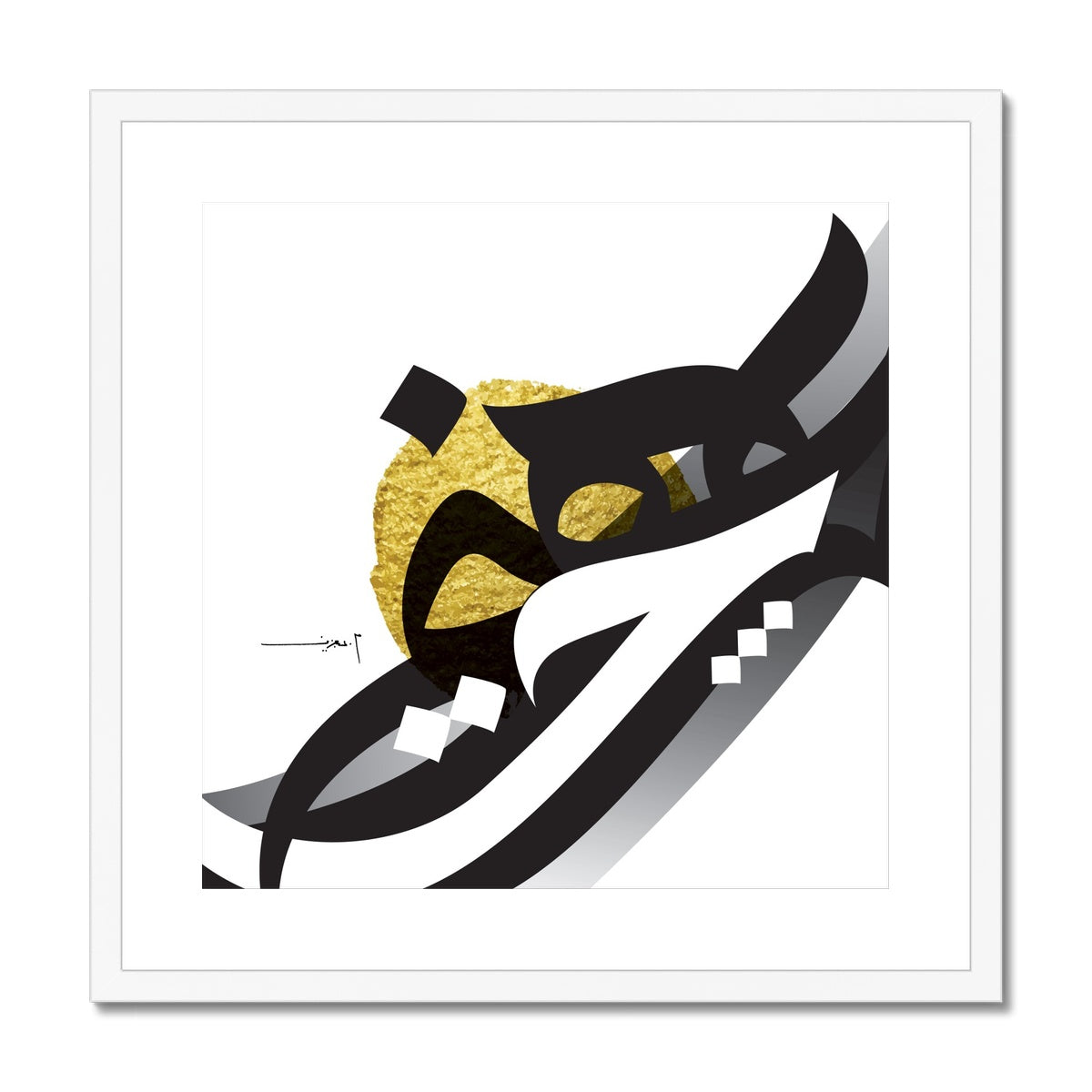 Abstracted Letters 2 Framed Print | Mohamed Abdel Aziz
