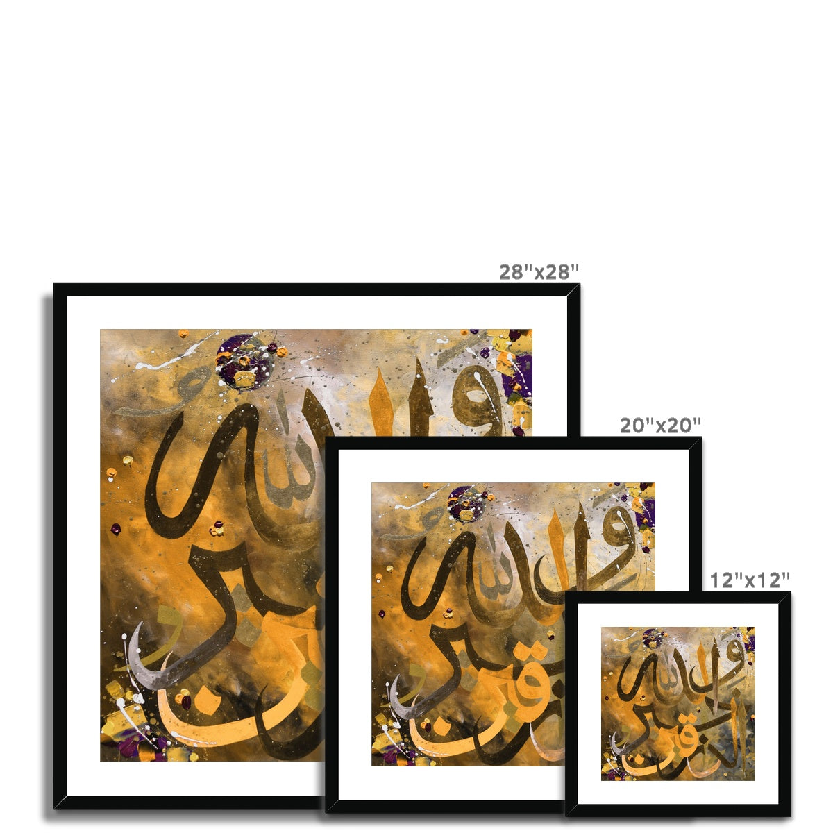 Calligraphy X2 Framed Print | Irfan Mirza