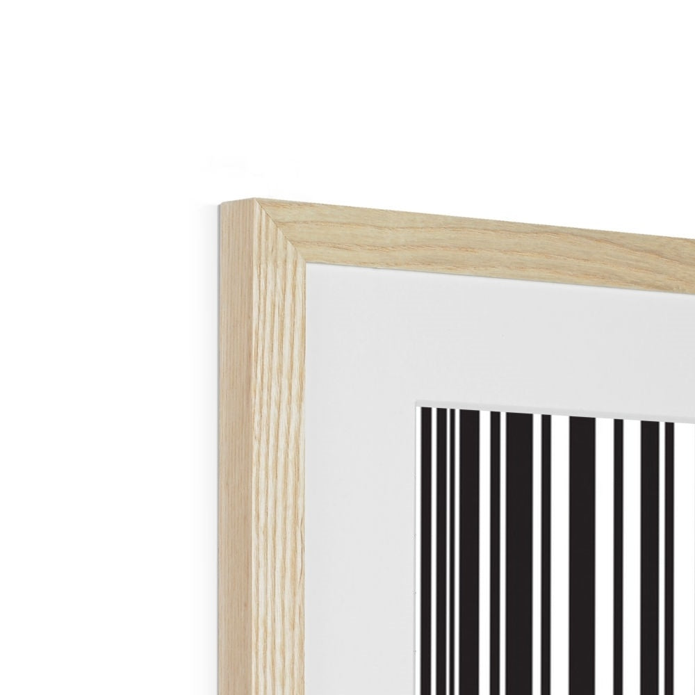 Barcode Framed Print | Siddiqa Juma
