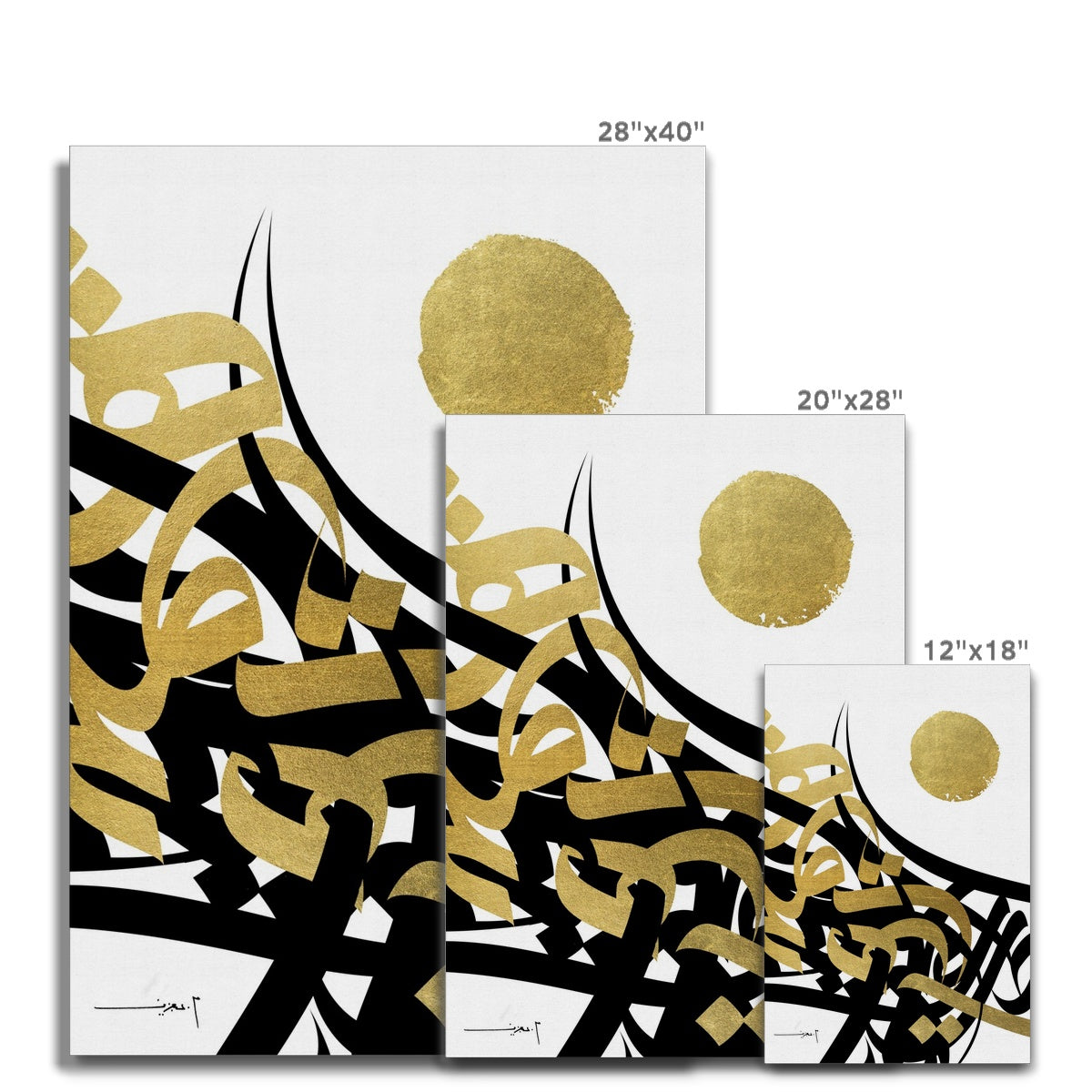 Black and Gold Canvas | Mohammed Abdel Aziz