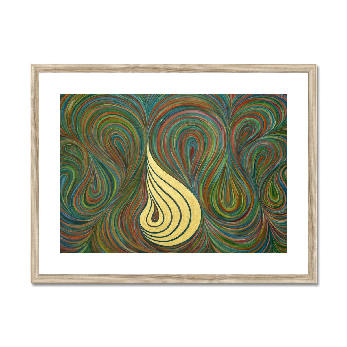 Allah Swirl Framed Print | Siddiqa Juma
