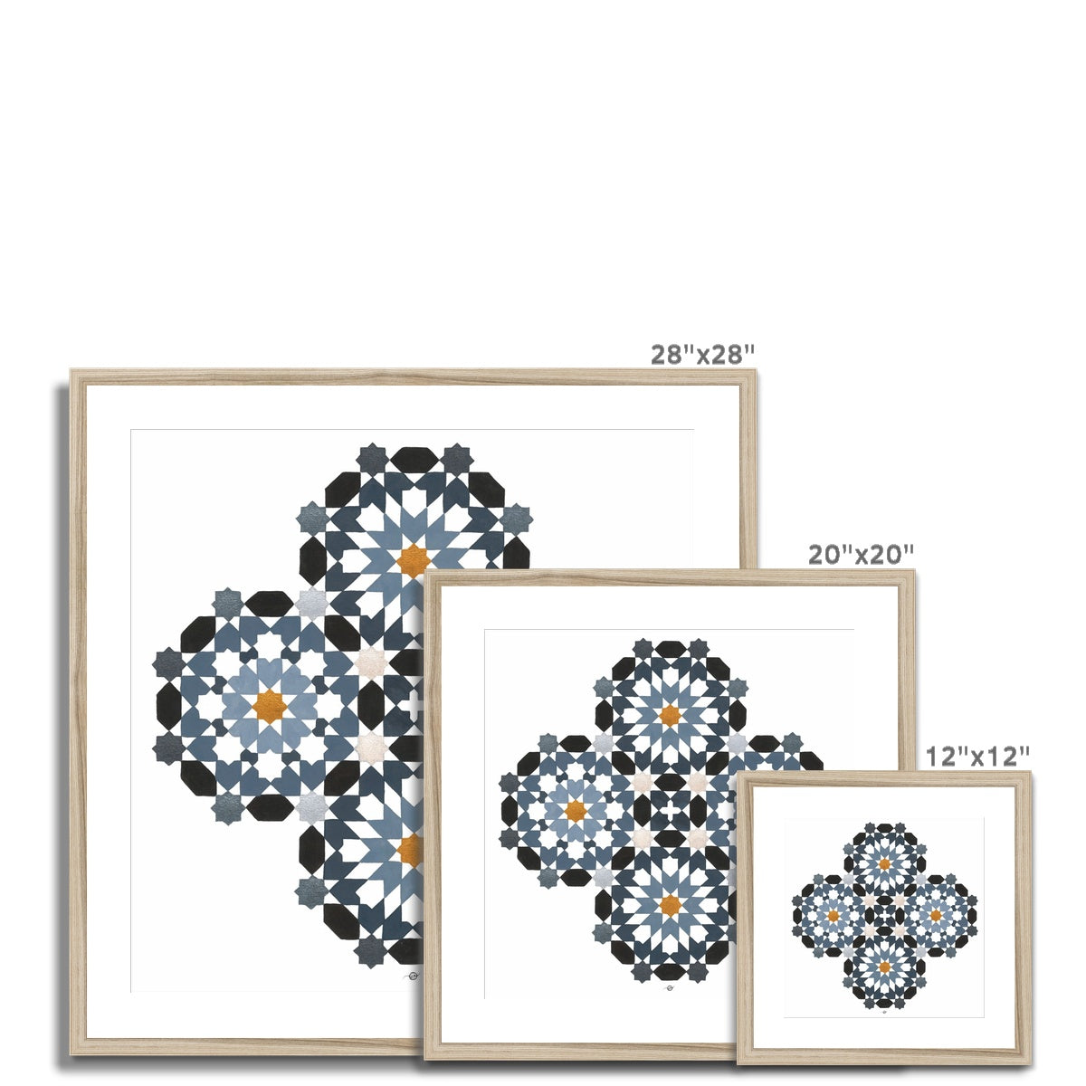 Morrocan Rosettes Framed Print | Lieve Oudejans
