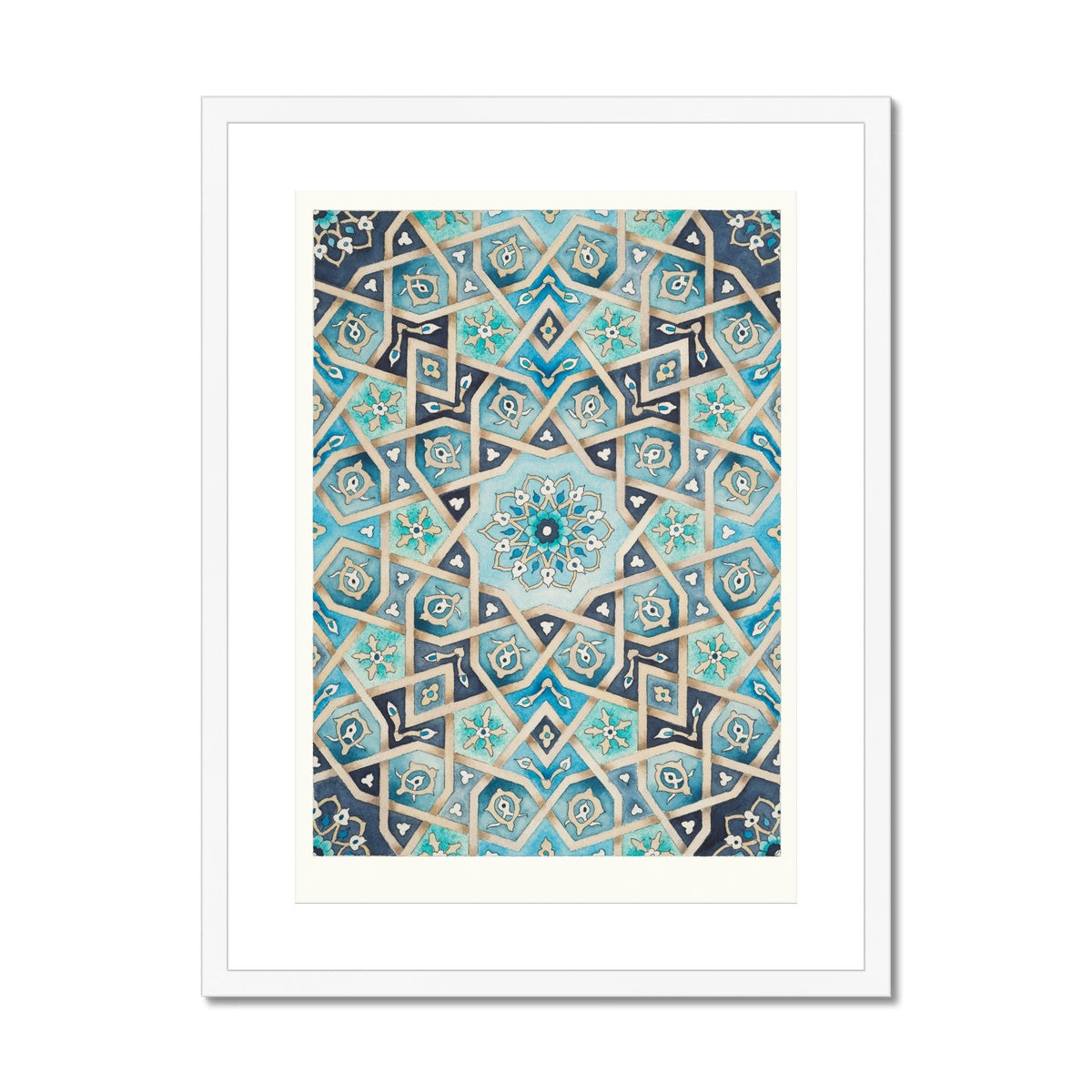 Baraka Blues Framed Print | Margi Lake