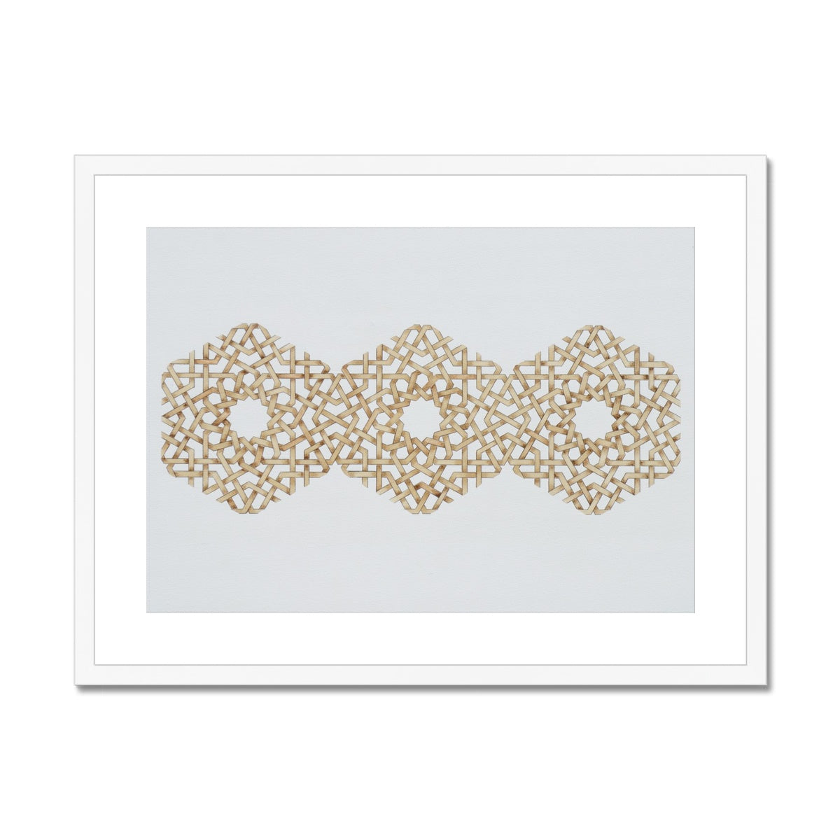 Trihexagon Framed Print | Marido Coulon