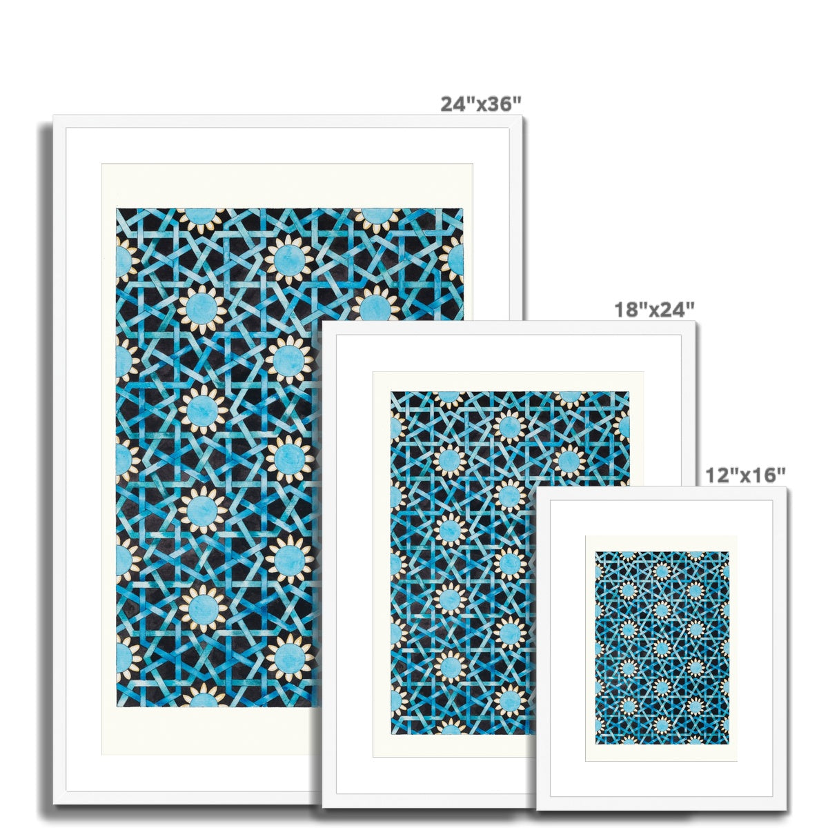 Seljuk Mosaic Framed Print | Margi Lake