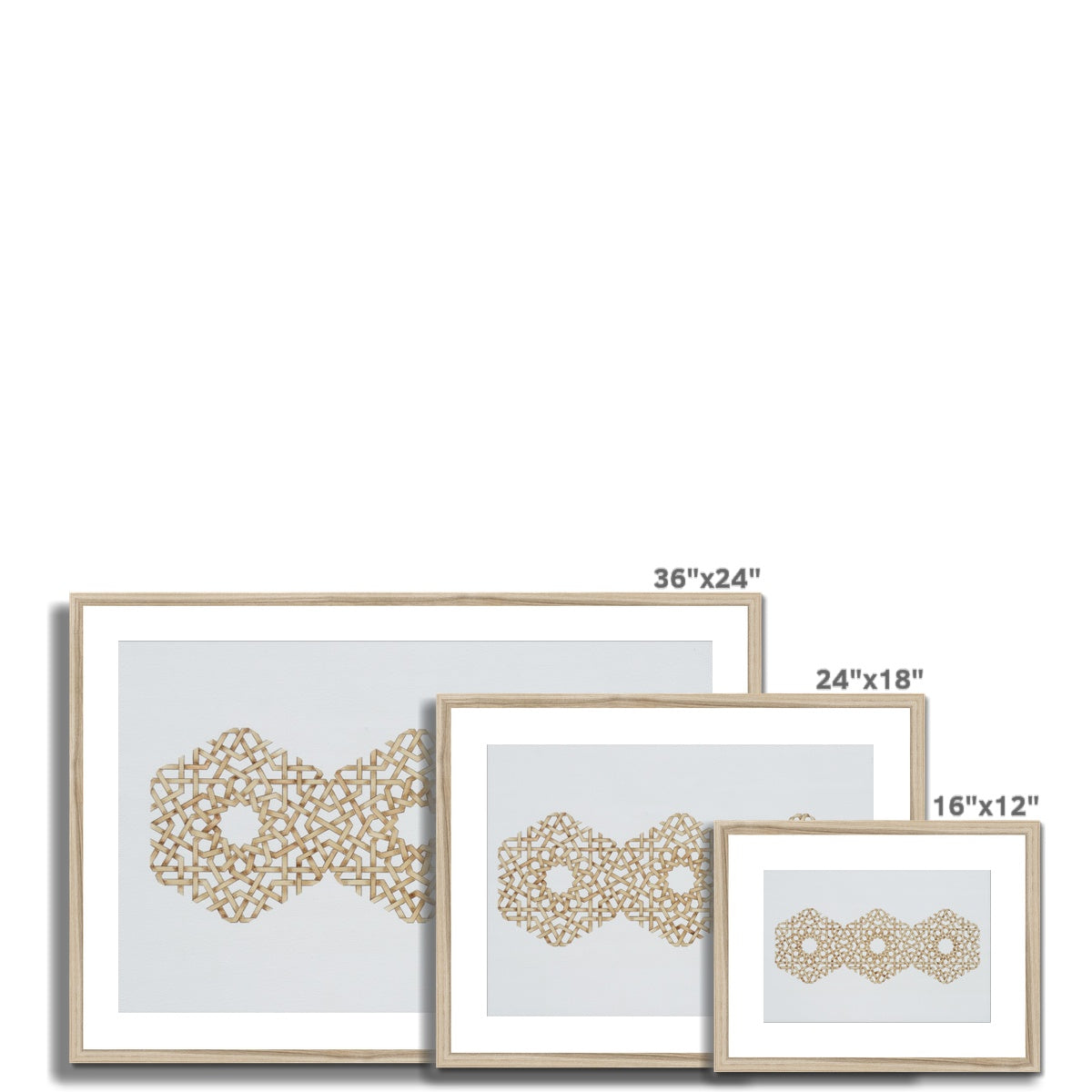 Trihexagon Framed Print | Marido Coulon