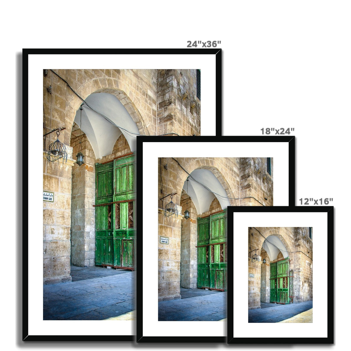 Door in Jerusalem, Palestine Framed Print | Sara Russell