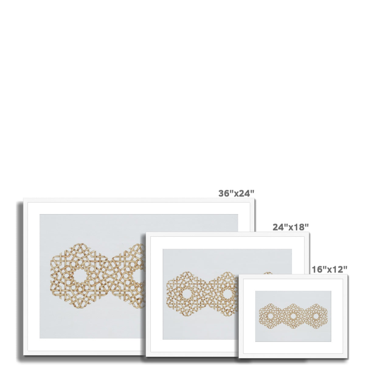 Trihexagon Framed Print | Marido Coulon
