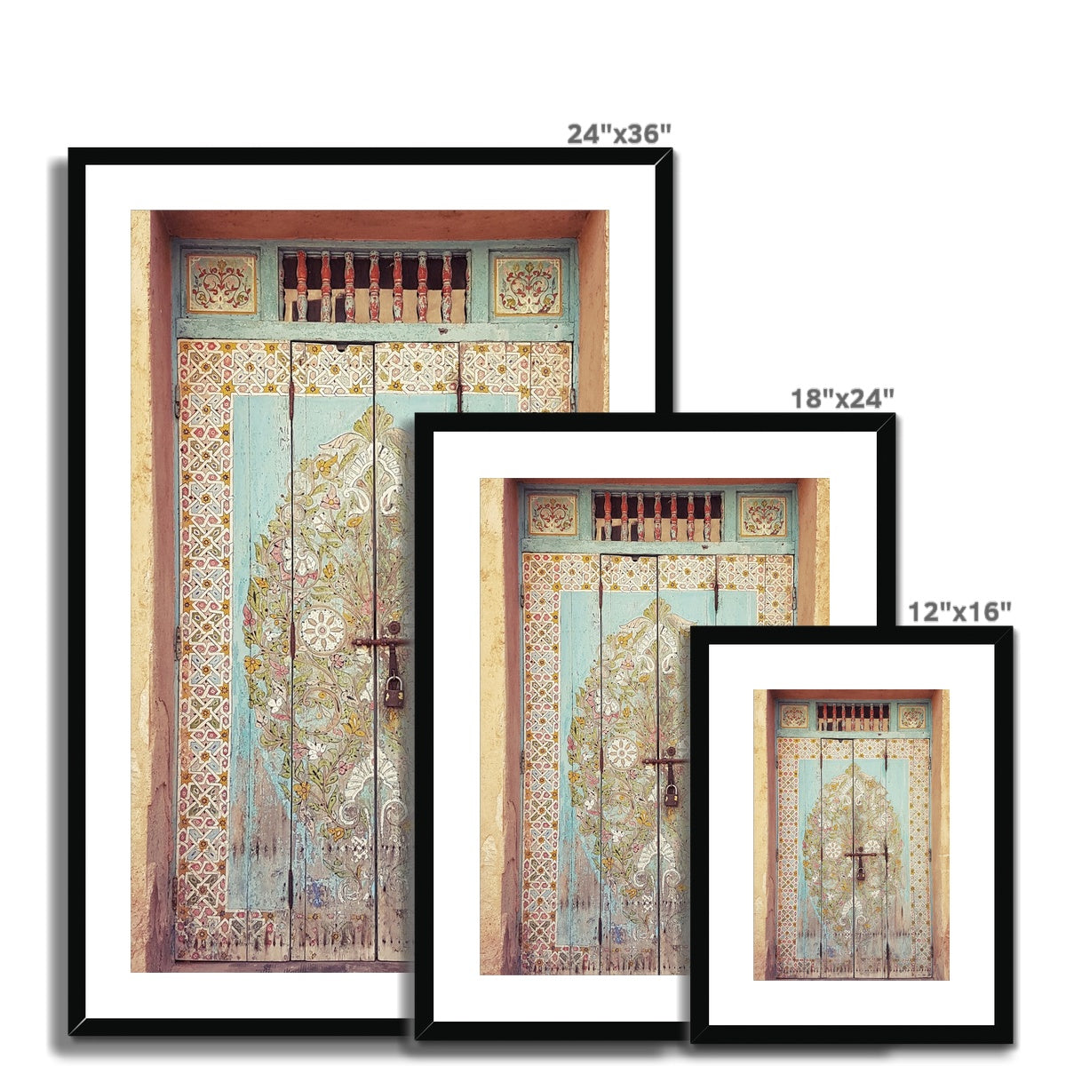Painted Door Framed Print | Abu Ayyub