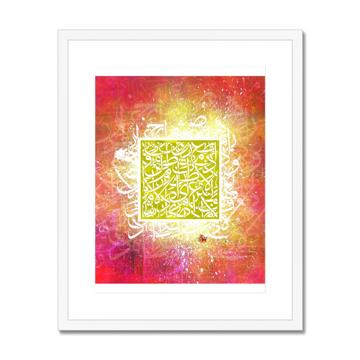 Calligraffiti Square Framed Print | Teakster