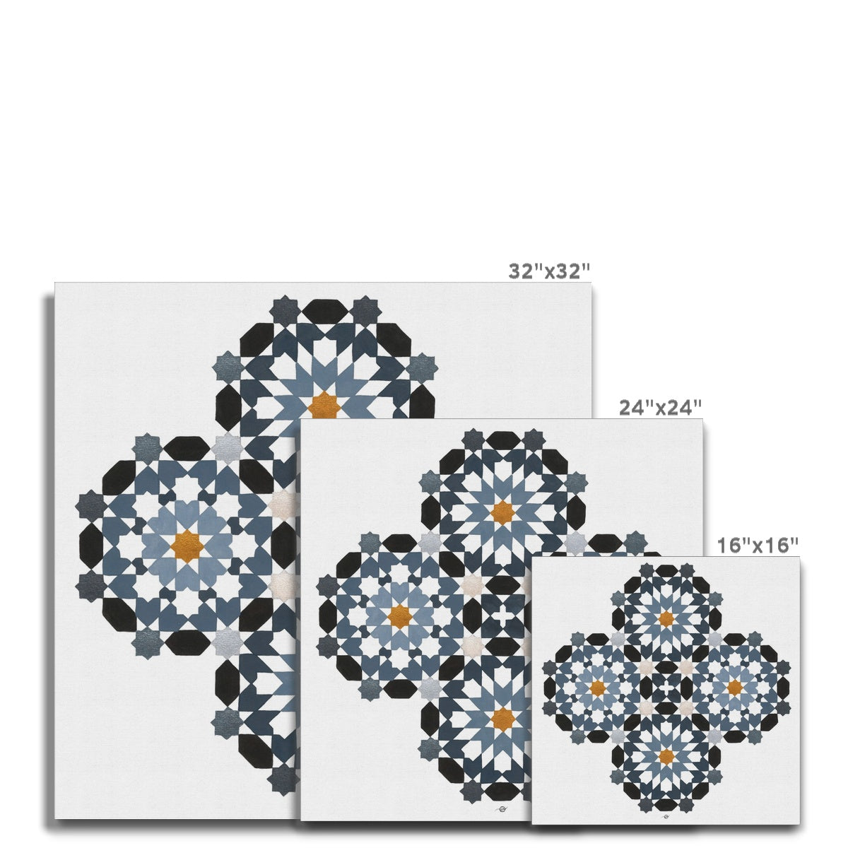 Morrocan Rosettes Canvas | Lieve Oudejans