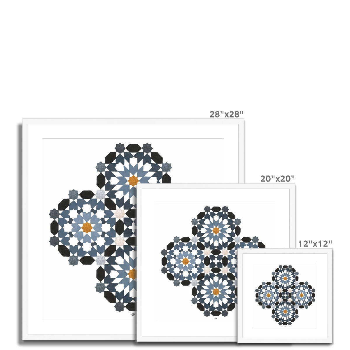 Morrocan Rosettes Framed Print | Lieve Oudejans