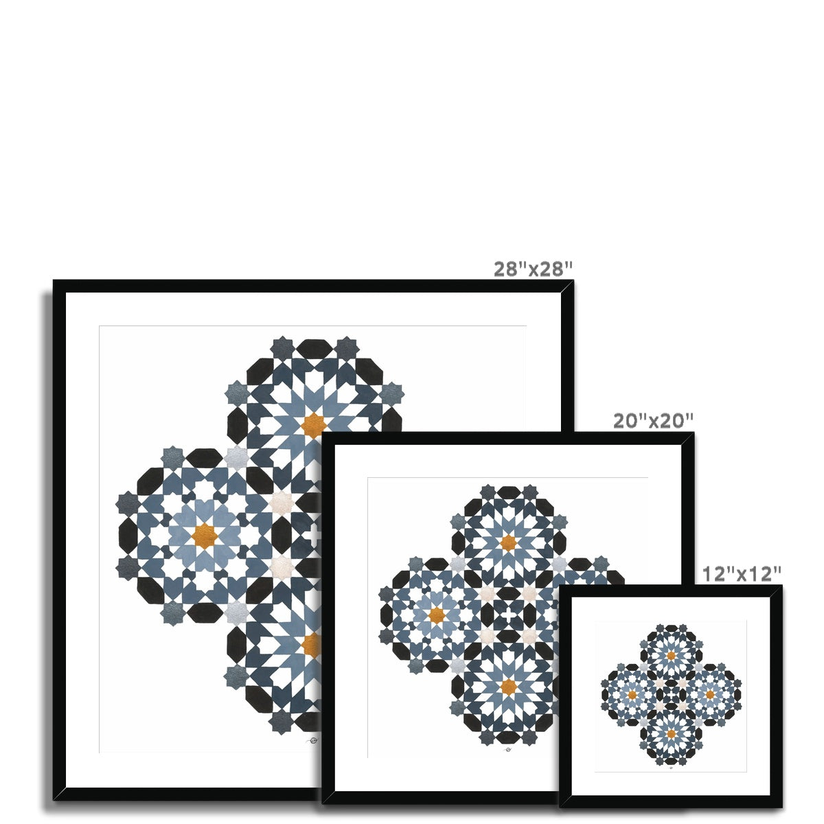 Morrocan Rosettes Framed Print | Lieve Oudejans