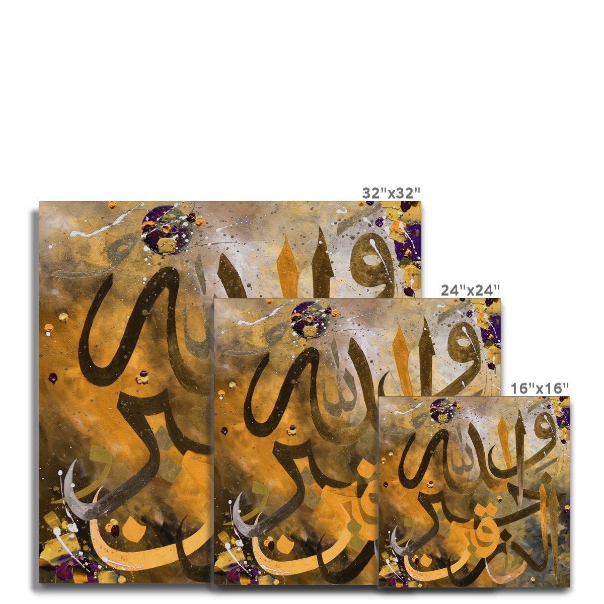 Calligraphy X2 Canvas | Irfan Mirza
