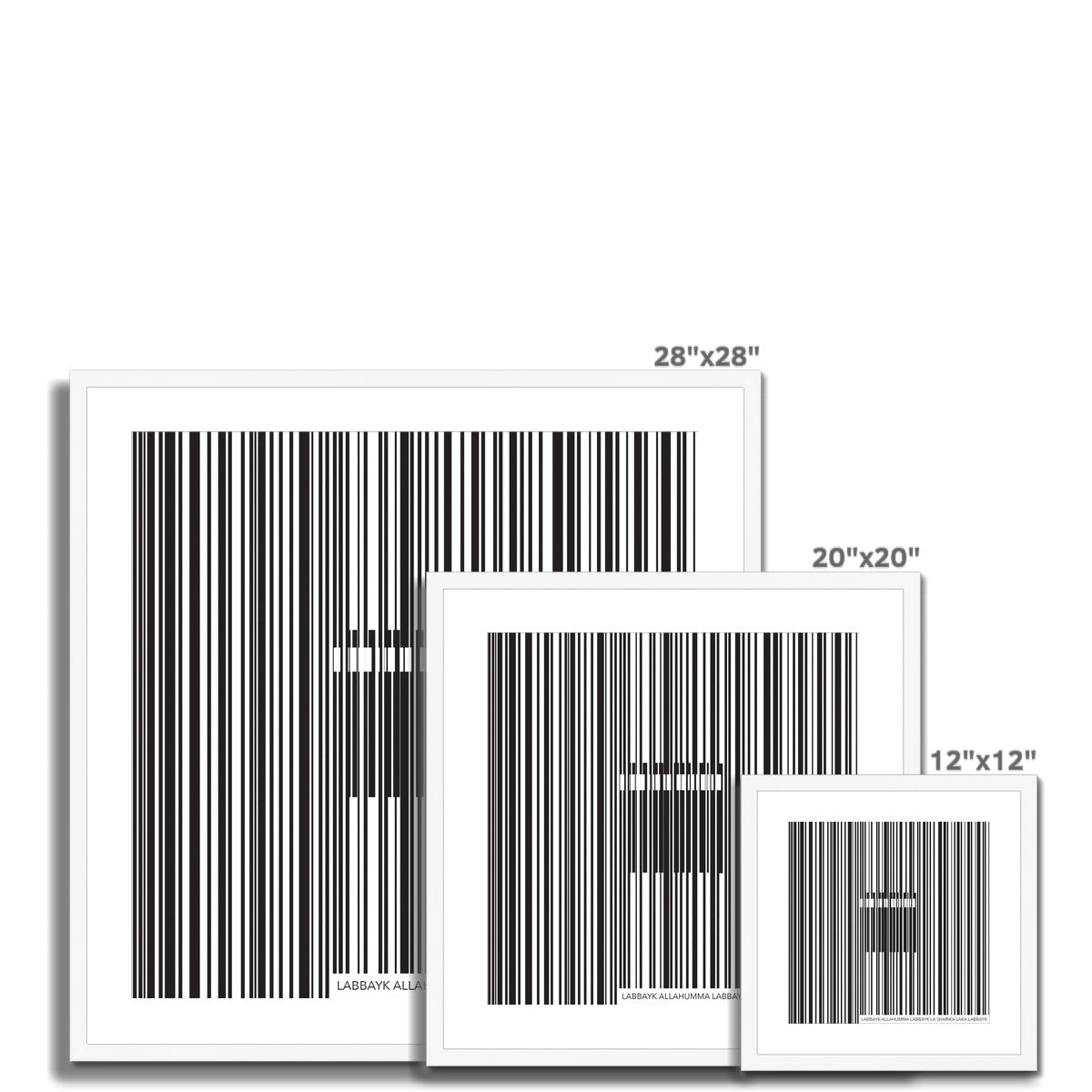 Barcode Framed Print | Siddiqa Juma
