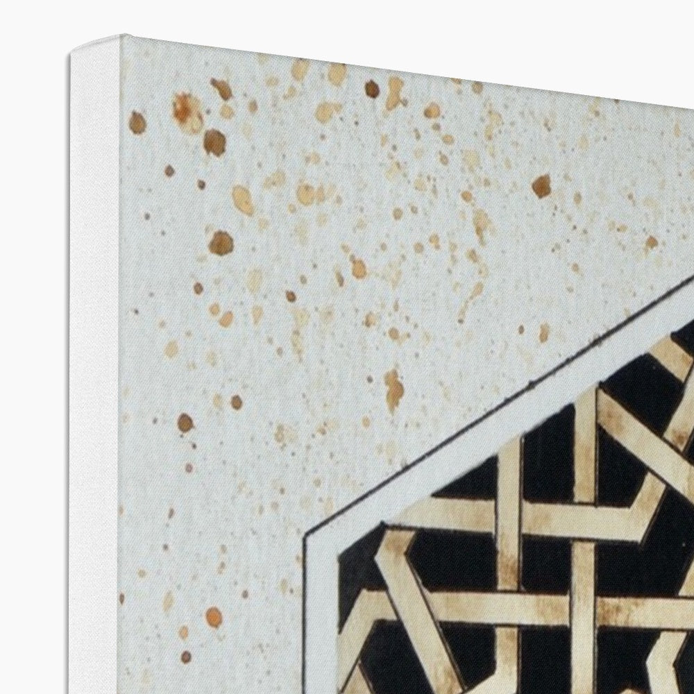 Black Hexagon Canvas | Marido Coulon