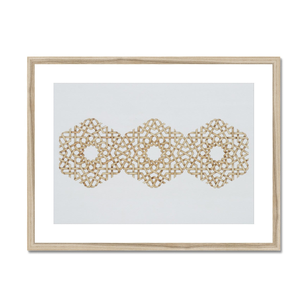 Trihexagon Framed Print | Marido Coulon