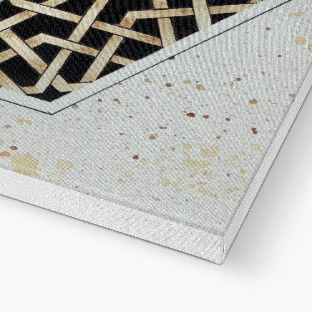 Black Hexagon Canvas | Marido Coulon