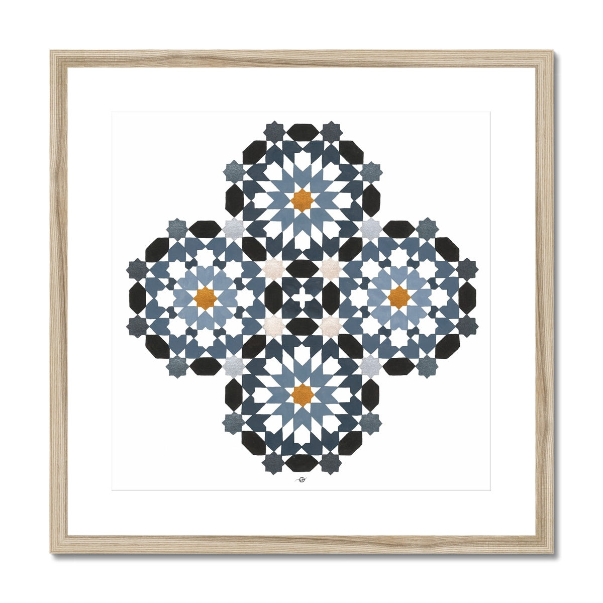 Morrocan Rosettes Framed Print | Lieve Oudejans
