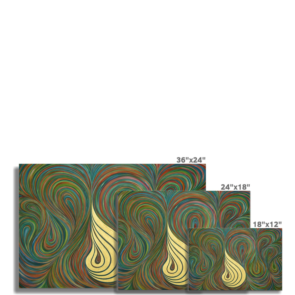 Allah Swirl Art Print | Siddiqa Juma