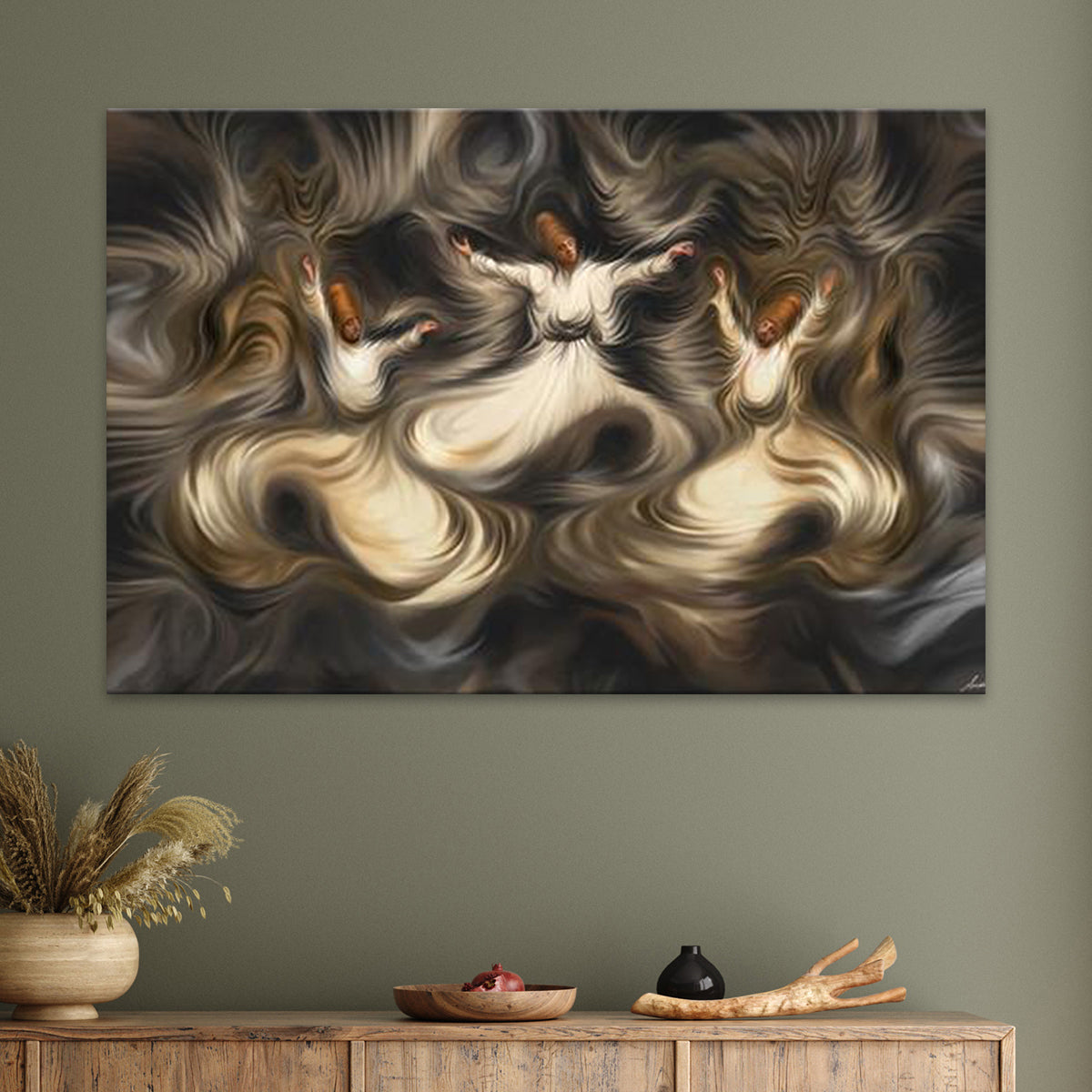 Sufi Trio Canvas | Siddiqa Juma
