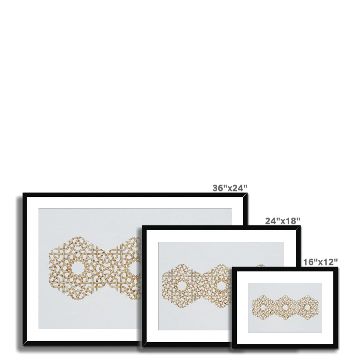 Trihexagon Framed Print | Marido Coulon