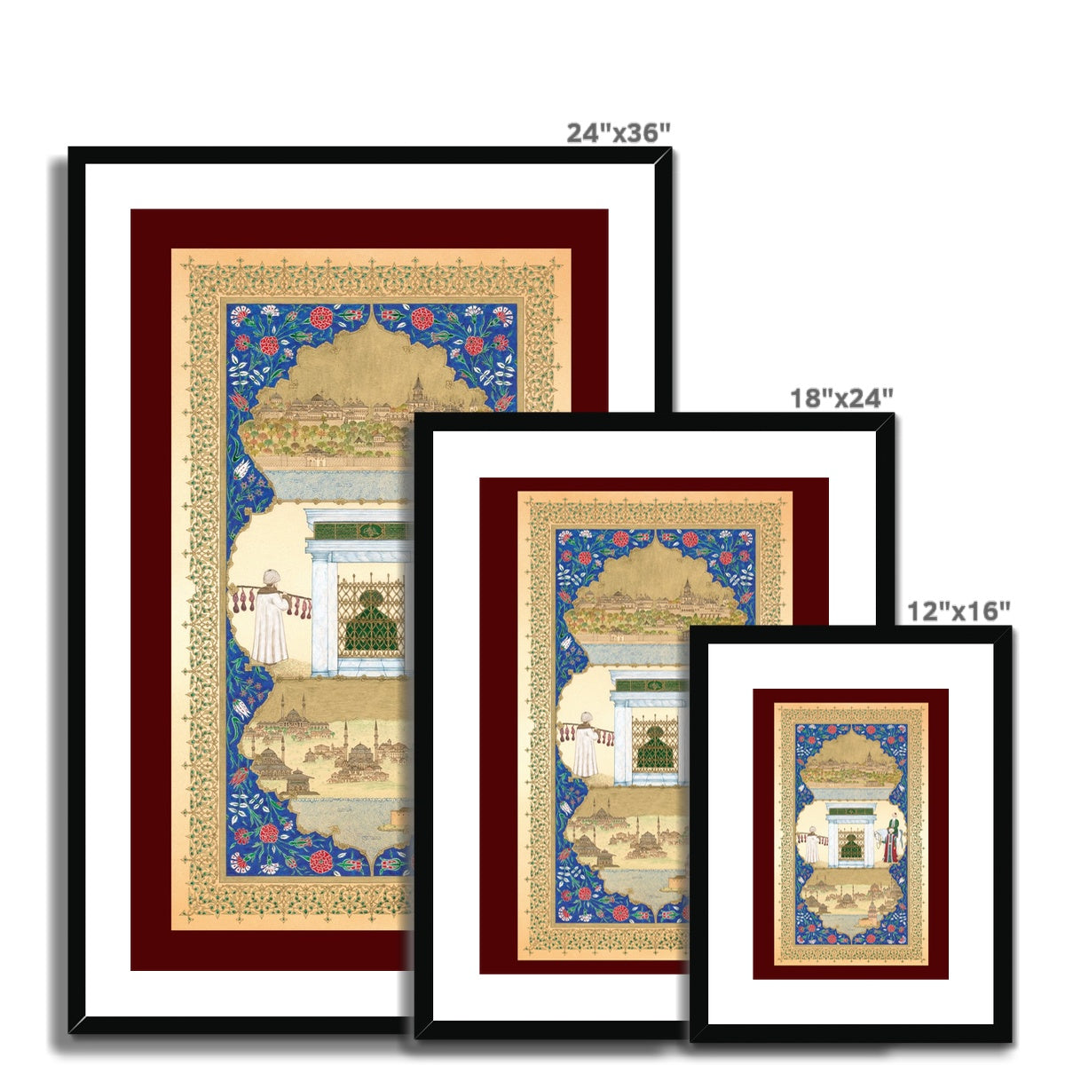 Spiritual Journey of Aziz Mahmud Hudayi | Zeynep Elci Framed & Mounted Print