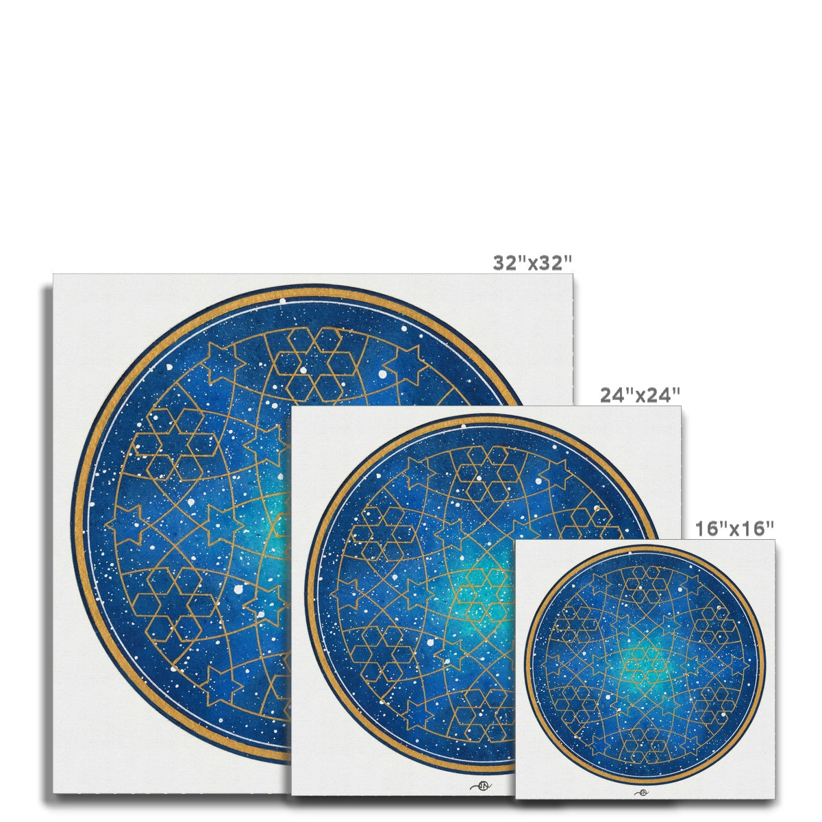 Geometry and the night sky Canvas | Lieve Oudejans