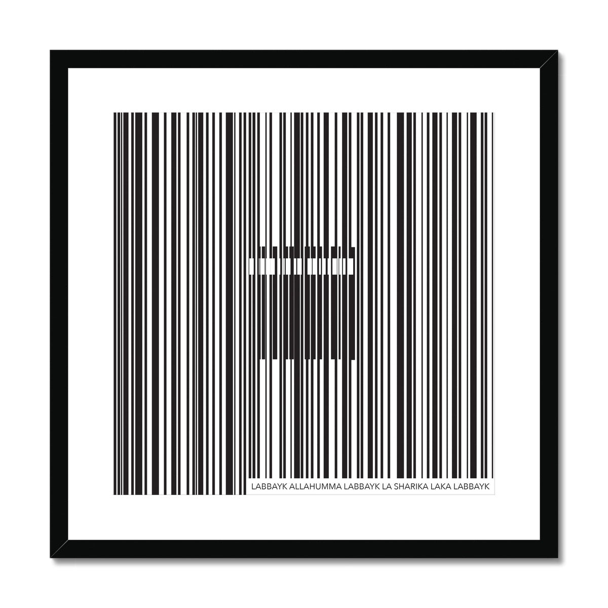 Barcode Framed Print | Siddiqa Juma