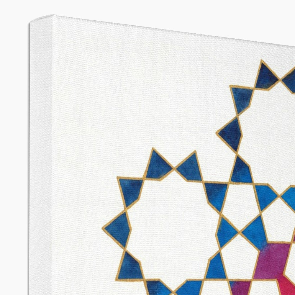 Tenfold from Blue to Red Canvas | Lieve Oudejans