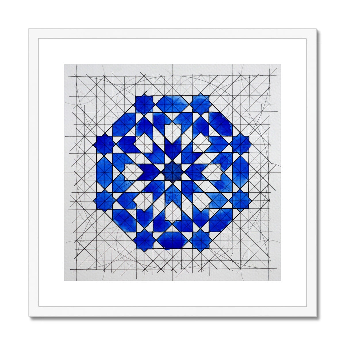 Classic Zellige Framed Print | Samira Mian