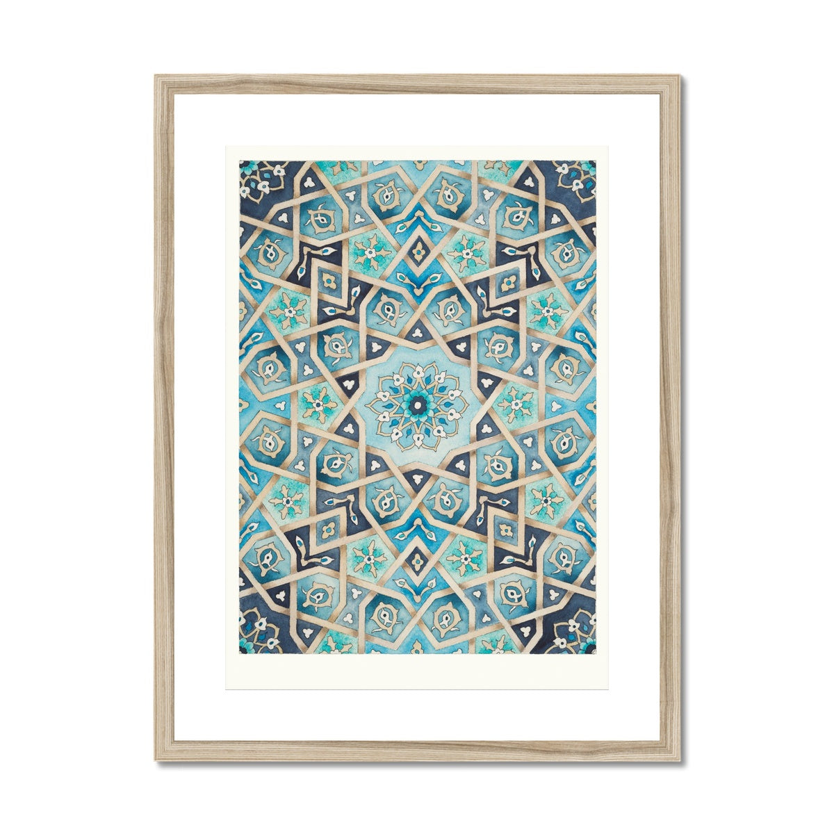 Baraka Blues Framed Print | Margi Lake