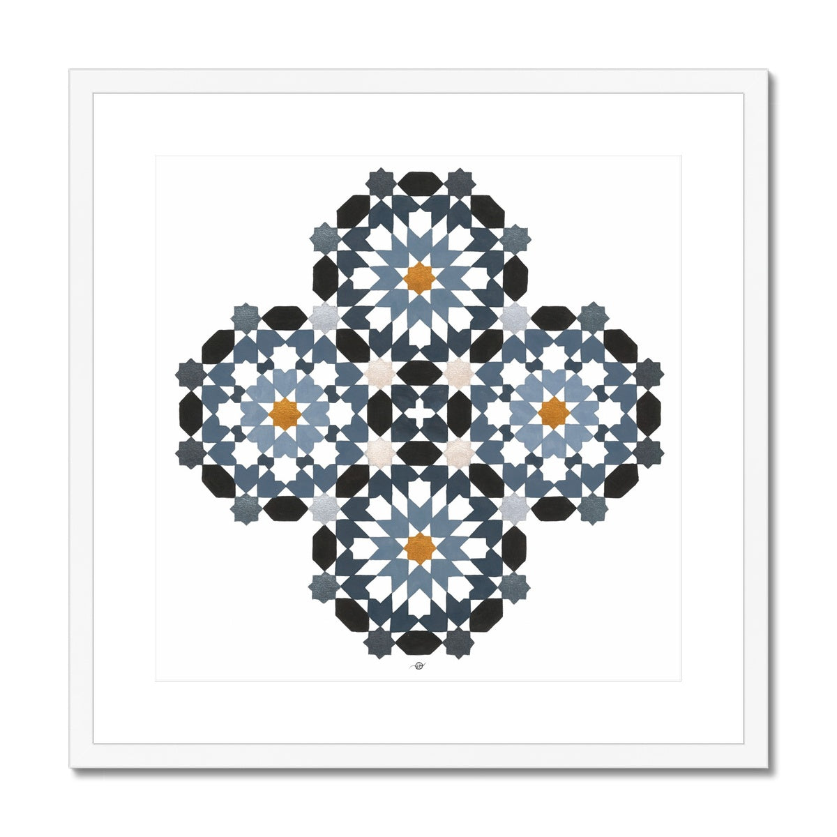 Morrocan Rosettes Framed Print | Lieve Oudejans