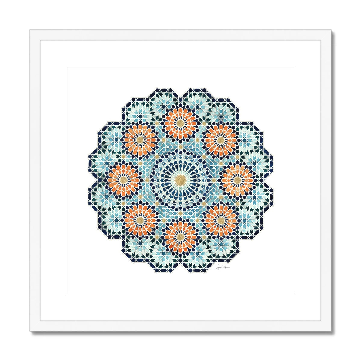 Blue Sun Framed Print | Sandy Kurt