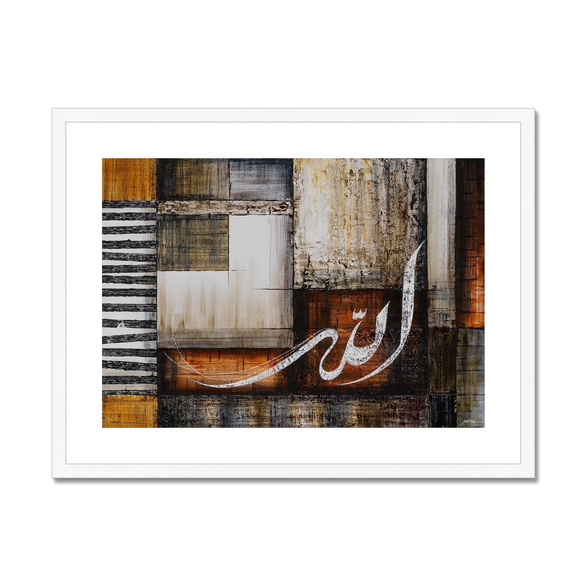 Allah Framed Print | Salva Rasool