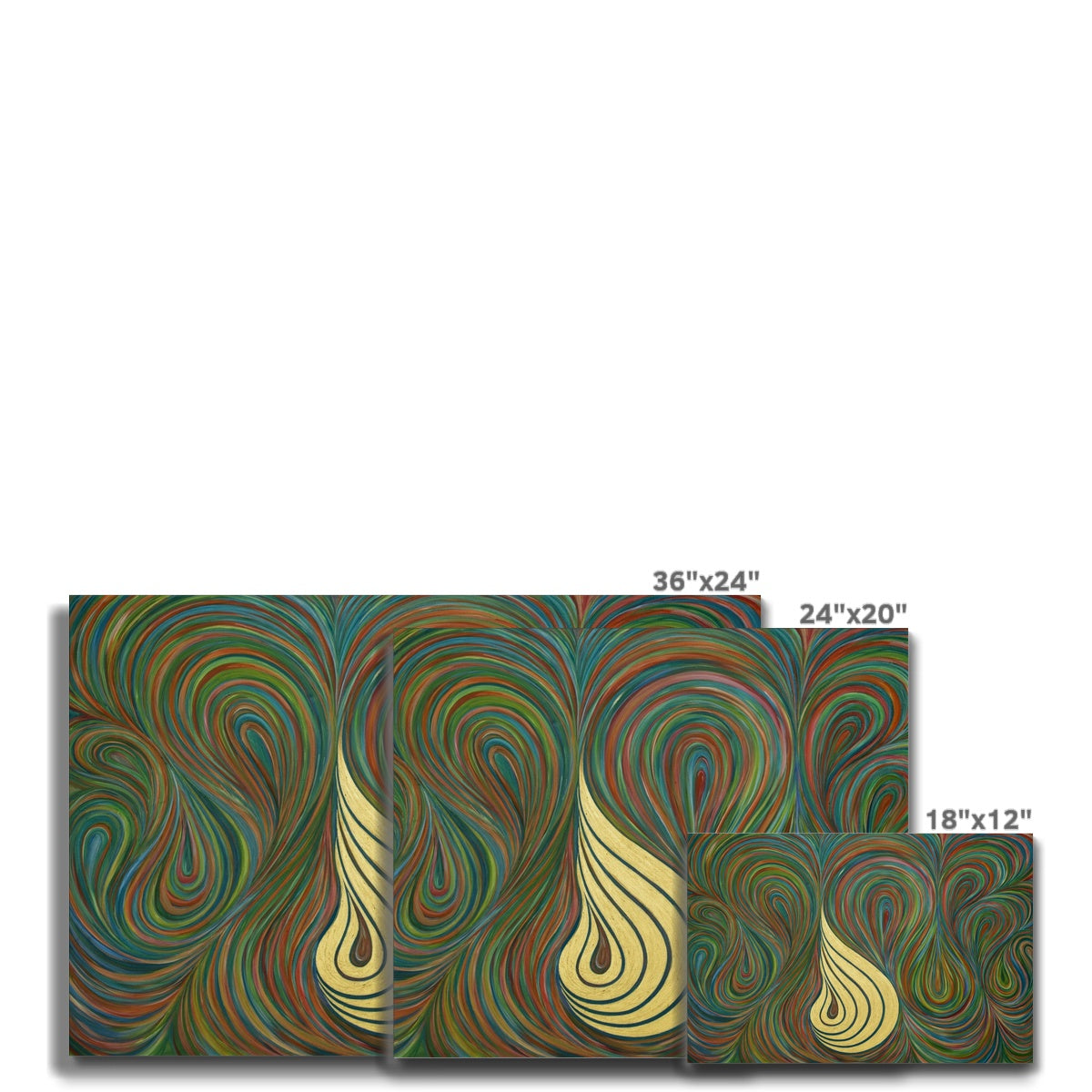 Allah Swirl Canvas | Siddiqa Juma
