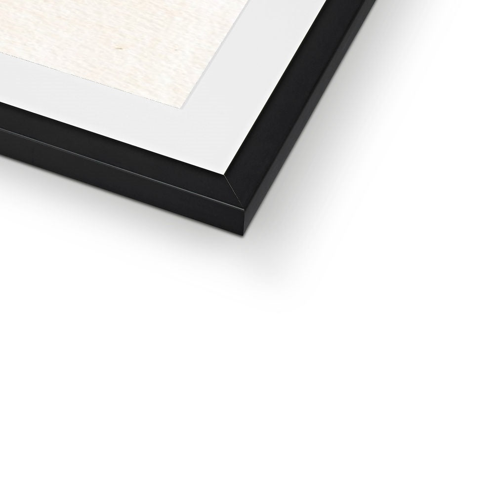 Ultramarine Shamsa Framed Print | Emily Washington