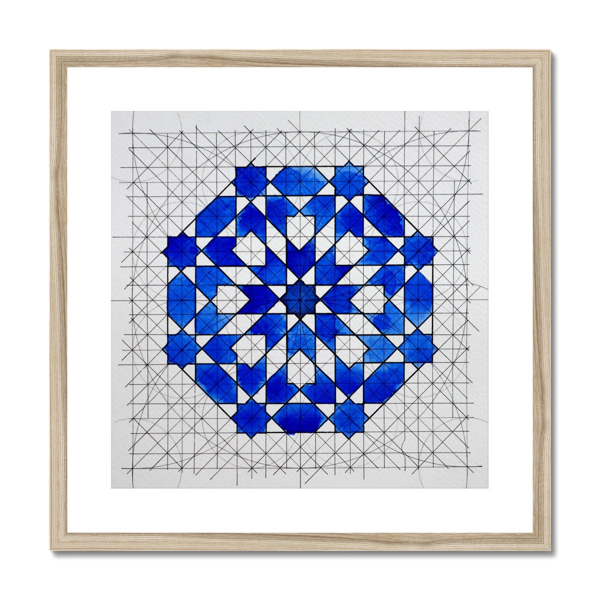 Classic Zellige Framed Print | Samira Mian
