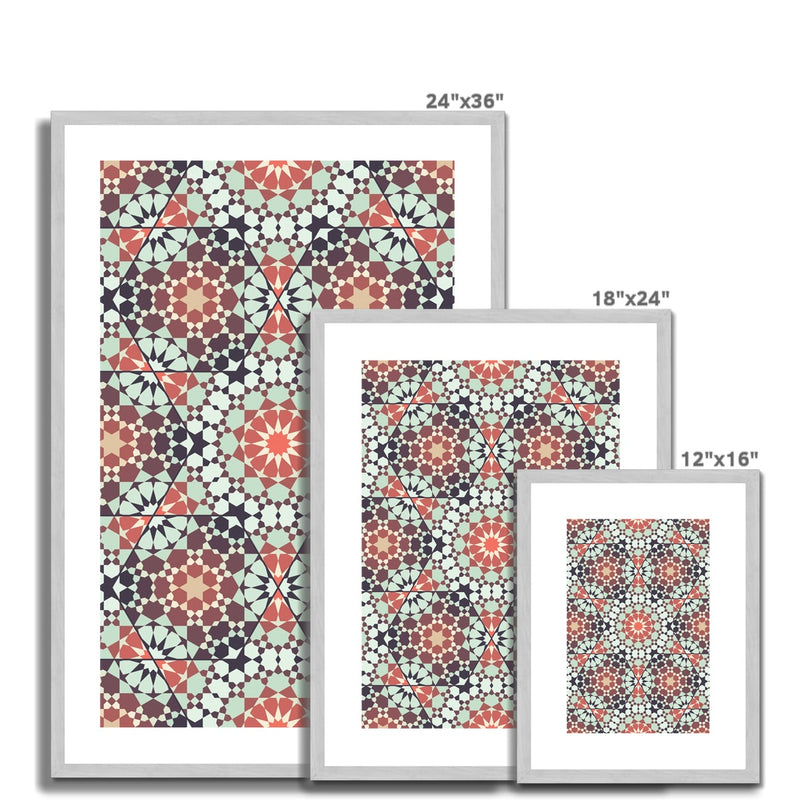 Twelve Dual Design | Islam Farid Antique Framed & Mounted Print