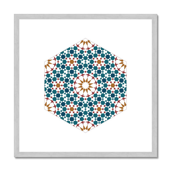 Hexagonal Fractal | Islam Farid Antique Framed & Mounted Print
